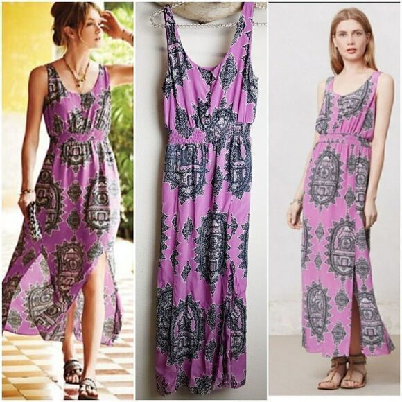 Anthropologie Dresses & Skirts - Anthropologie Maeve Anna's maxi dress lavender